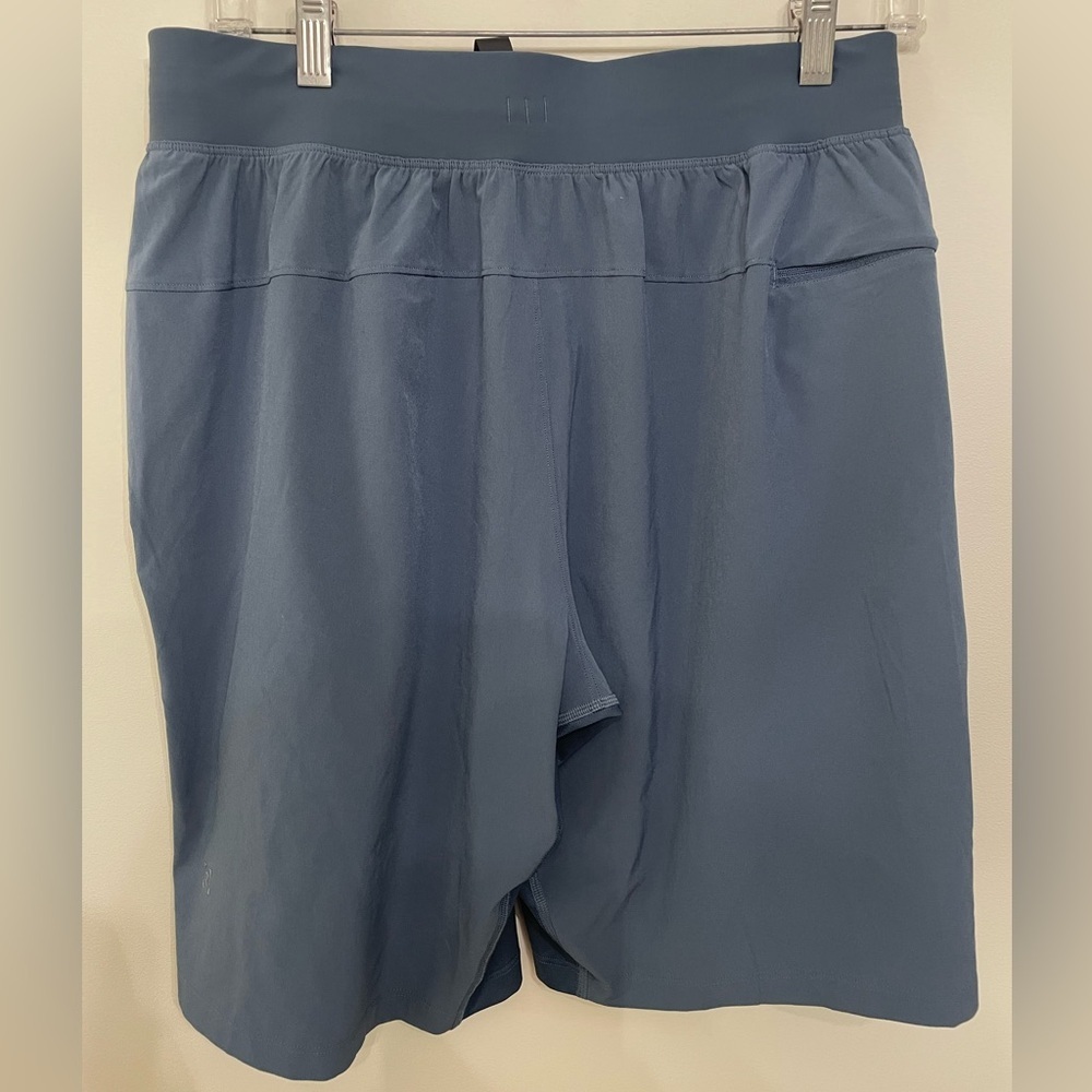 Lululemon t.h.e. Athletic 9" Shorts Linerless Workout Blue Gym Training Men’s M - Picture 3 of 6